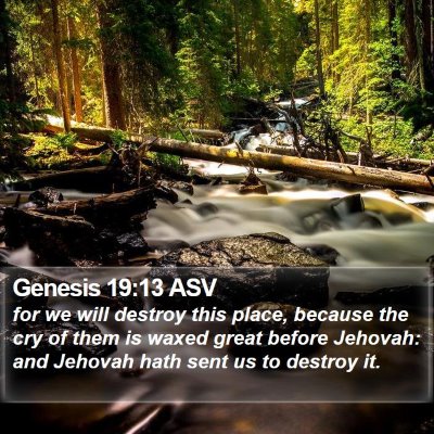Genesis 19:13 ASV Bible Verse Image