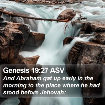 Genesis 19:27 ASV Bible Verse Image