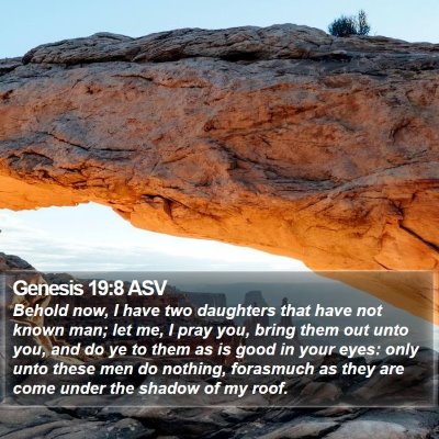 Genesis 19:8 ASV Bible Verse Image