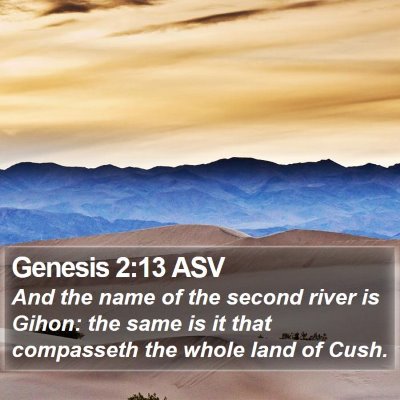 Genesis 2:13 ASV Bible Verse Image