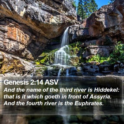 Genesis 2:14 ASV Bible Verse Image