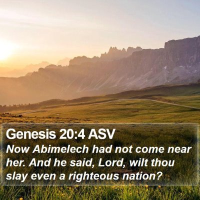 Genesis 20:4 ASV Bible Verse Image