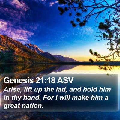 Genesis 21:18 ASV Bible Verse Image