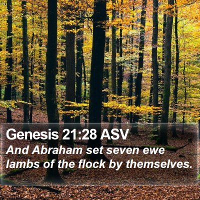Genesis 21:28 ASV Bible Verse Image