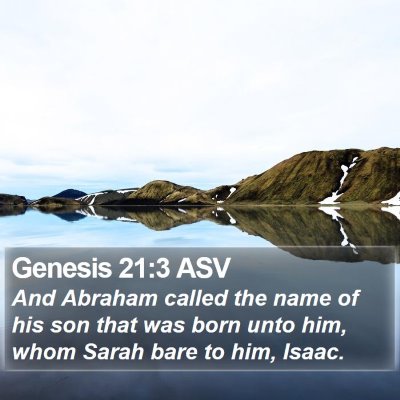 Genesis 21:3 ASV Bible Verse Image