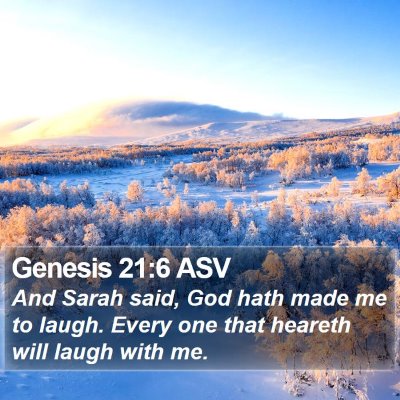 Genesis 21:6 ASV Bible Verse Image