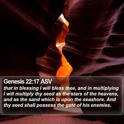 Genesis 22:17 ASV Bible Verse Image