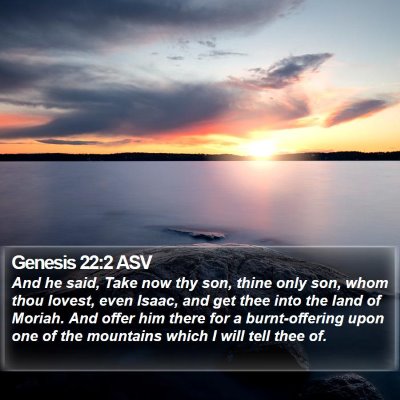 Genesis 22:2 ASV Bible Verse Image