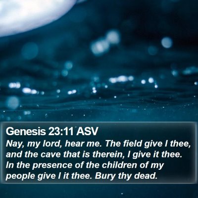 Genesis 23:11 ASV Bible Verse Image