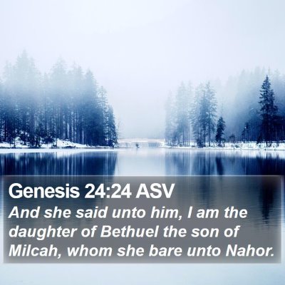 Genesis 24:24 ASV Bible Verse Image