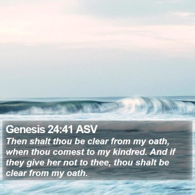 Genesis 24:41 ASV Bible Verse Image