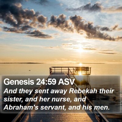 Genesis 24:59 ASV Bible Verse Image