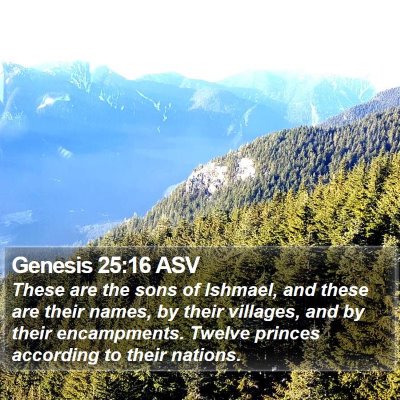 Genesis 25:16 ASV Bible Verse Image