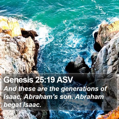 Genesis 25:19 ASV Bible Verse Image