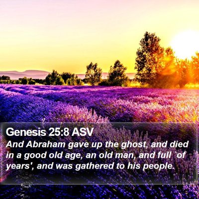 Genesis 25:8 ASV Bible Verse Image