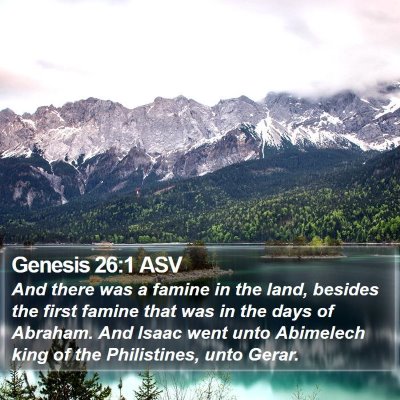 Genesis 26:1 ASV Bible Verse Image