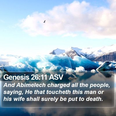 Genesis 26:11 ASV Bible Verse Image