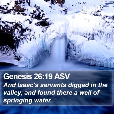 Genesis 26:19 ASV Bible Verse Image