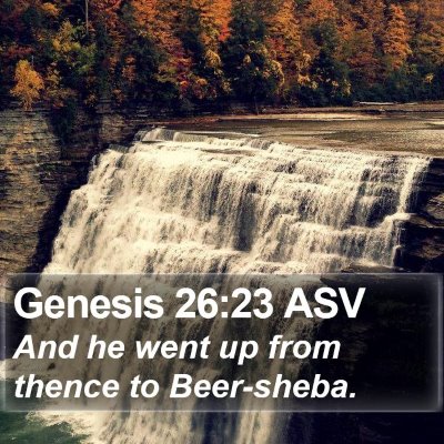 Genesis 26:23 ASV Bible Verse Image