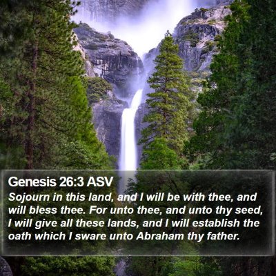 Genesis 26:3 ASV Bible Verse Image