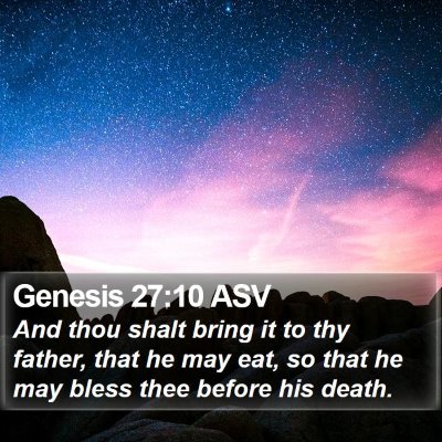 Genesis 27:10 ASV Bible Verse Image