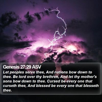 Genesis 27:29 ASV Bible Verse Image