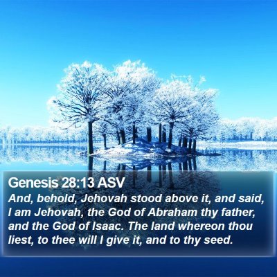 Genesis 28:13 ASV Bible Verse Image