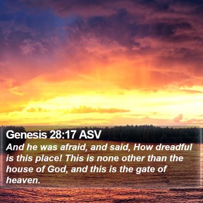 Genesis 28:17 ASV Bible Verse Image