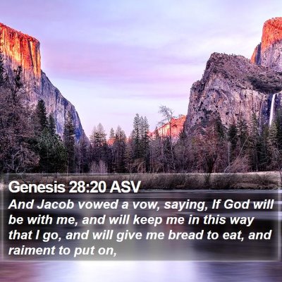 Genesis 28:20 ASV Bible Verse Image