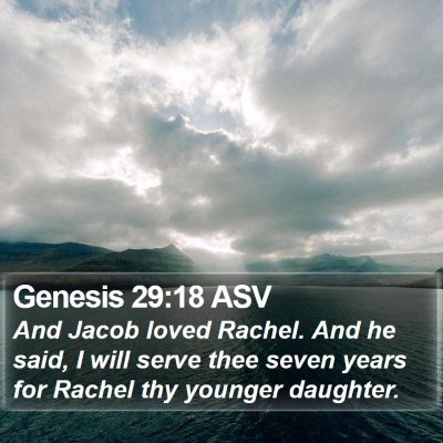 Genesis 29:18 ASV Bible Verse Image