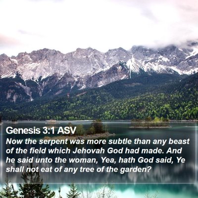 Genesis 3:1 ASV Bible Verse Image