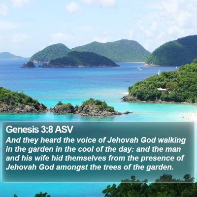 Genesis 3:8 ASV Bible Verse Image