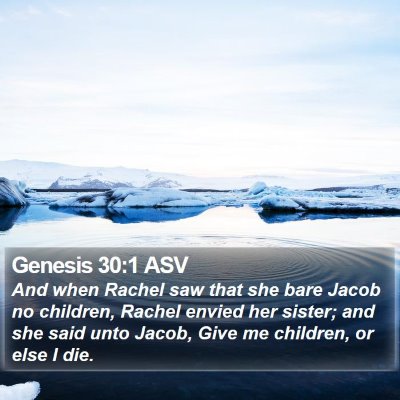 Genesis 30:1 ASV Bible Verse Image