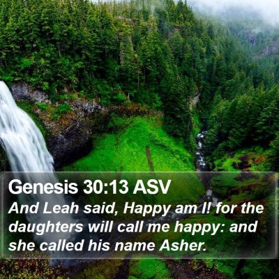 Genesis 30:13 ASV Bible Verse Image