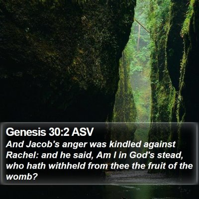 Genesis 30:2 ASV Bible Verse Image