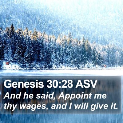 Genesis 30:28 ASV Bible Verse Image