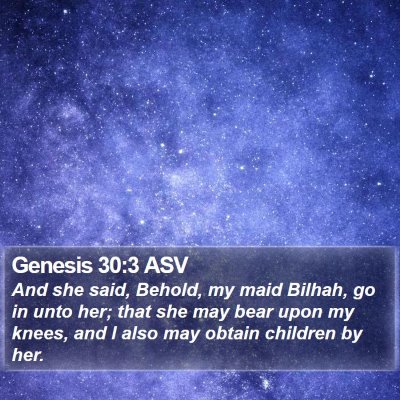 Genesis 30:3 ASV Bible Verse Image