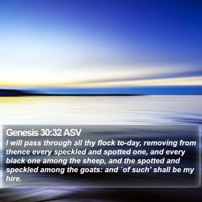Genesis 30:32 ASV Bible Verse Image