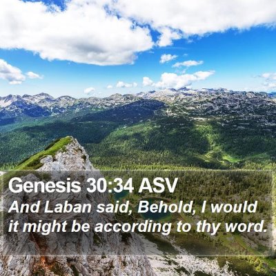 Genesis 30:34 ASV Bible Verse Image