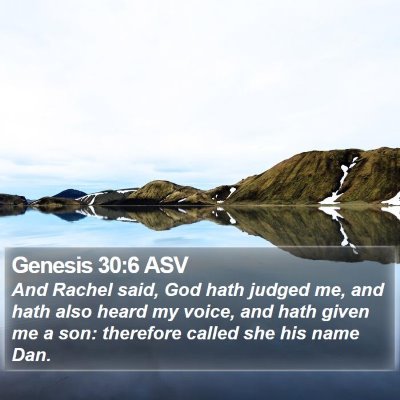 Genesis 30:6 ASV Bible Verse Image