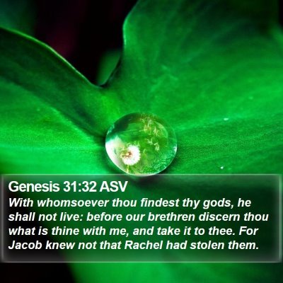Genesis 31:32 ASV Bible Verse Image