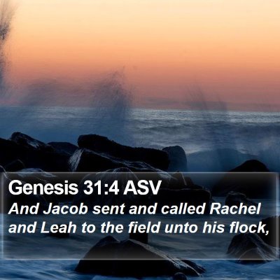 Genesis 31:4 ASV Bible Verse Image