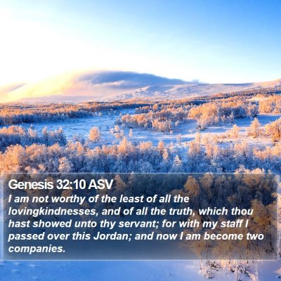 Genesis 32:10 ASV Bible Verse Image