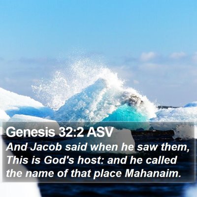 Genesis 32:2 ASV Bible Verse Image