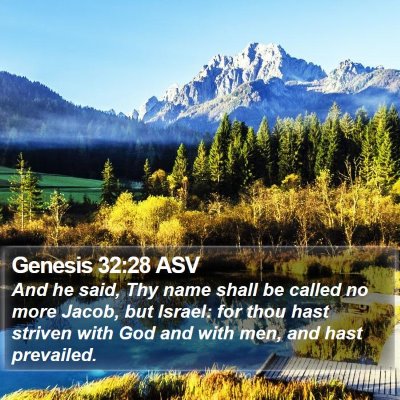 Genesis 32:28 ASV Bible Verse Image