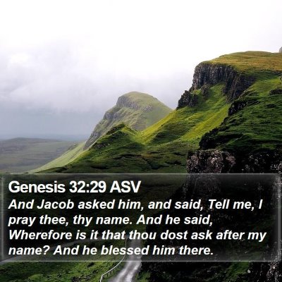 Genesis 32:29 ASV Bible Verse Image