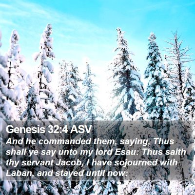 Genesis 32:4 ASV Bible Verse Image