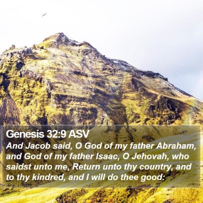 Genesis 32:9 ASV Bible Verse Image