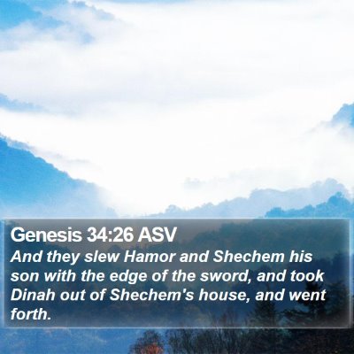 Genesis 34:26 ASV Bible Verse Image