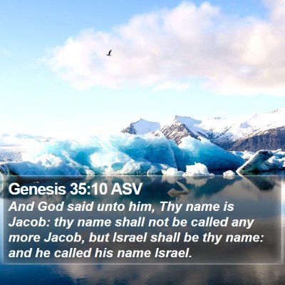Genesis 35:10 ASV Bible Verse Image